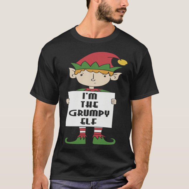 Camiseta Matching Family Christmas  Costume I m The Grumpy  (Frente)