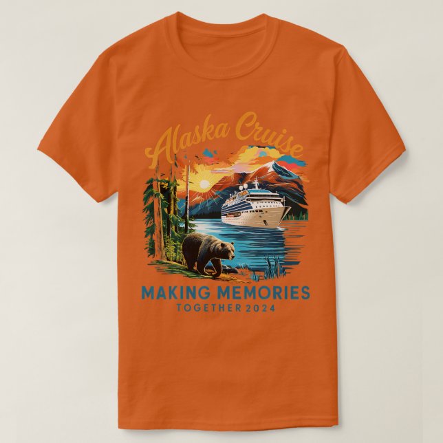 Camiseta Matching Family Friends And Group Alaska Cruise 20 (Frente do Design)
