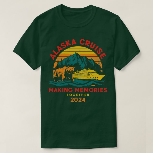 Camiseta Matching Family Friends and Group Alaska Cruise 20 (Frente do Design)
