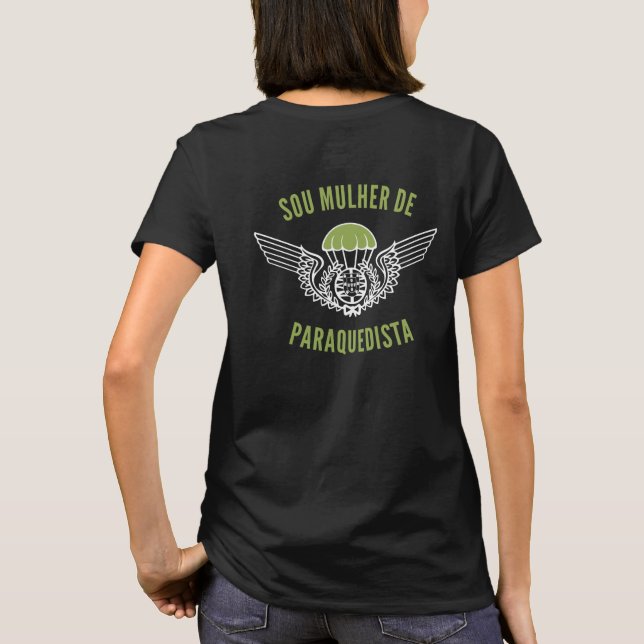 Camiseta Matching Family Portuguese Paratrooper (Verso)