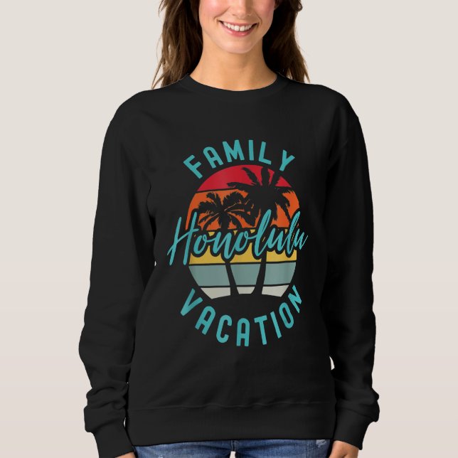 Camiseta Matching Family Vacation Family Trip Hawaii Honolu (Frente)