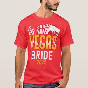 Camiseta Matching Las Vegas 2022 Wedding Bride and Groom Ve