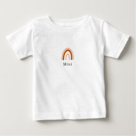 Camiseta Matching Mini With Rainbow Illustration Baby Shirt