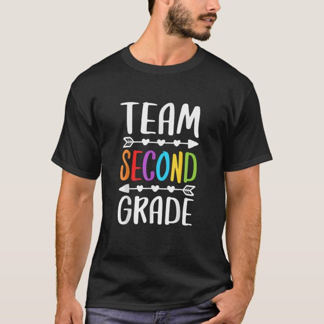 Camiseta Matching Team Second Grade 2Nd Grade Teacher Stude (Frente)