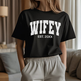 Camiseta Matching Wife and Husband Shirts for Newlyweds