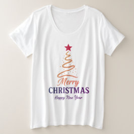 Camiseta Matching Xmas Tree Shirt & 2-in-1 Xmas Message Gif