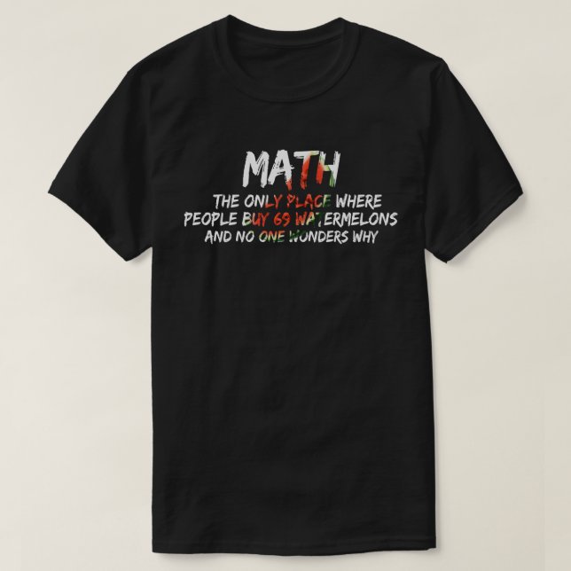 Camiseta matemática (Frente do Design)