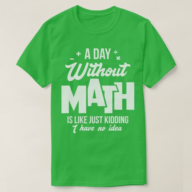Camiseta Matemática (Frente do Design)