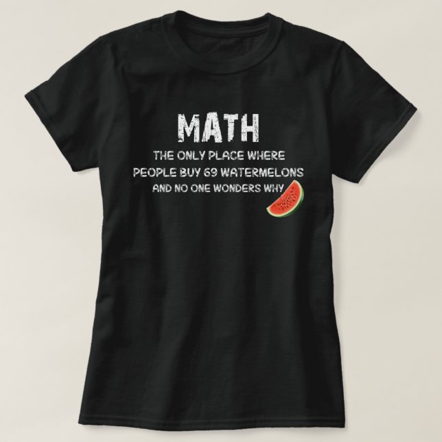 Camiseta matemática (Frente do Design)