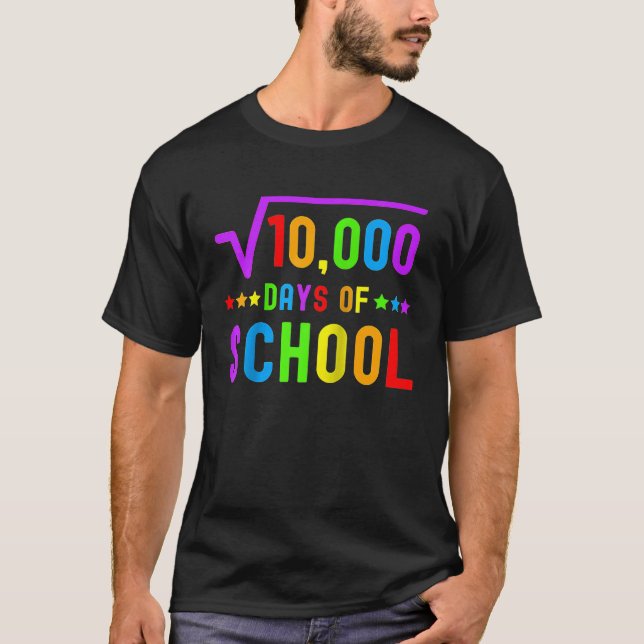 Camiseta Matemática 100 Dias De Professora De Matemática Es (Frente)