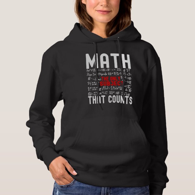 Camiseta Matemática A Única Matéria Que Conta Professor De  (Frente)