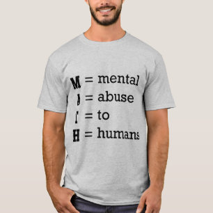 Camiseta MATEMÁTICA (abuso mental aos seres humanos)