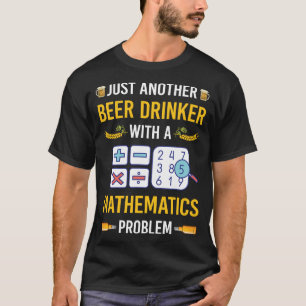 Camiseta Matemática da Beer Drinker Matemática