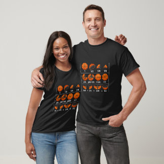 Camiseta Matemática de Basquete Frações Professor Volta às