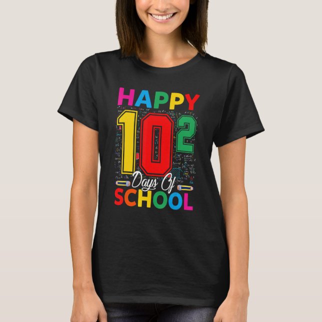 Camiseta Matemática De Fórmula Matemática Mais De 100 Dias  (Frente)