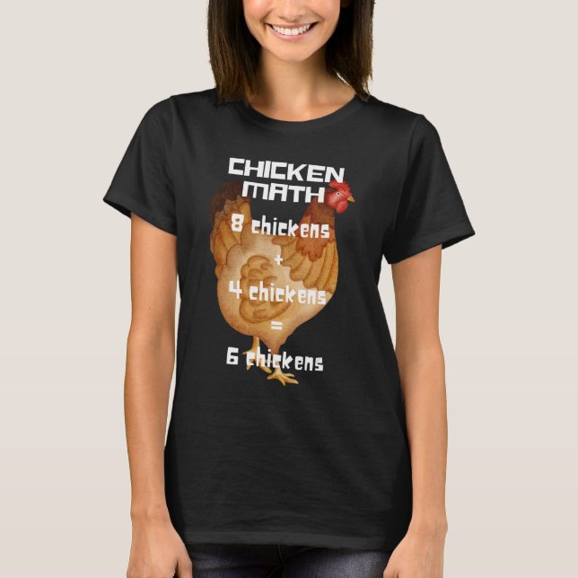 Camiseta Matemática de frango (Frente)