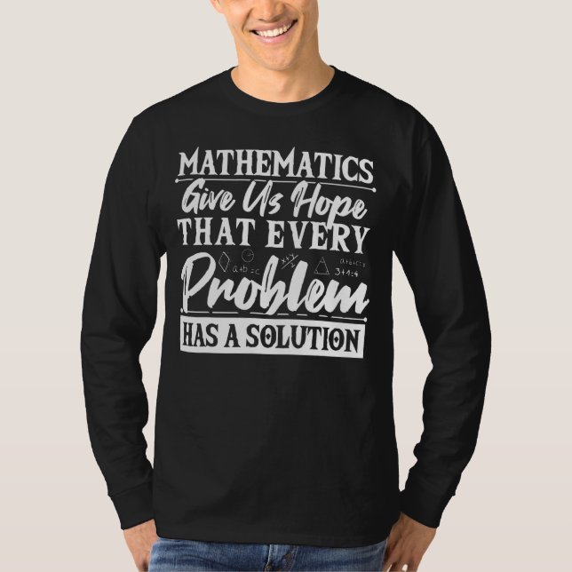 Camiseta Matemática De Professores De Matemática Nos Dá Esp (Frente)