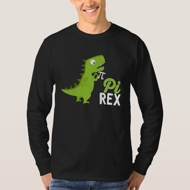 Camiseta Matemática Dinossauro Pi Rex 3 14 Álgebra (Frente)
