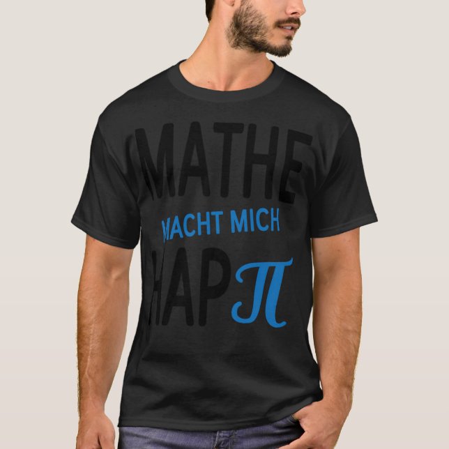 Camiseta Matemática dizendo água escolar feliz (Frente)