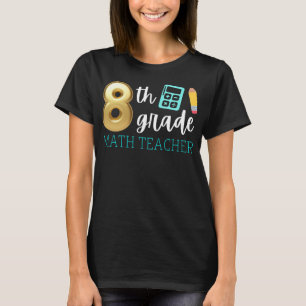 Camiseta Matemática do 8.o grau do professor de matemática