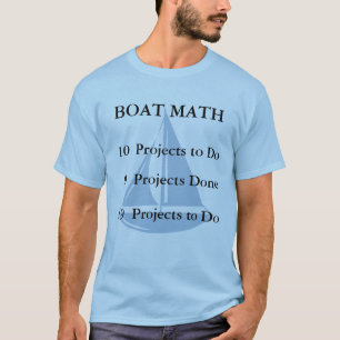 Camiseta Matemática do barco