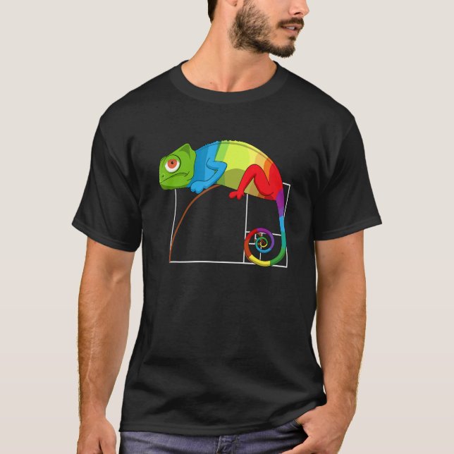 Camiseta Matemática do Chameleon de Matemática do Índice de (Frente)