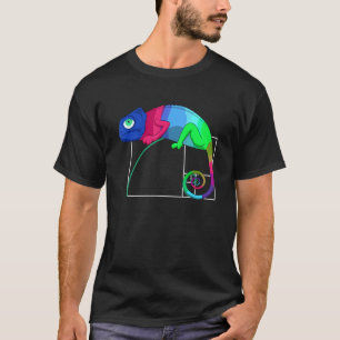 Camiseta Matemática do Chameleon de Matemática do Índice de