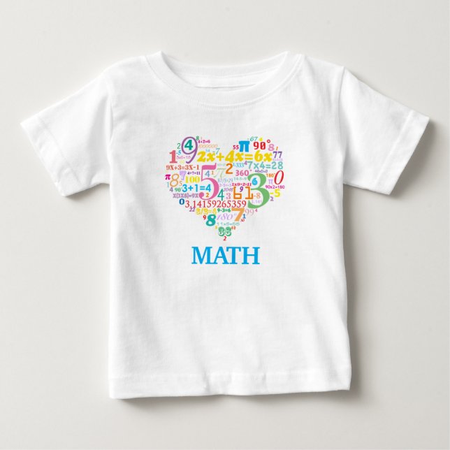 Camiseta Matemática do Coração (Frente)