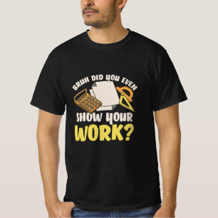 Camiseta Matemática do professor de matemática mostra seu t
