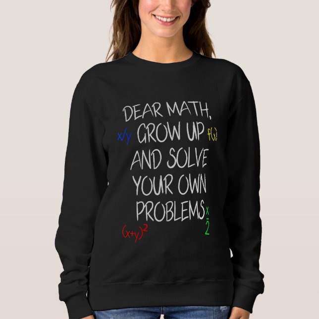 Camiseta Matemática do Segundo grau de Teens (Frente)