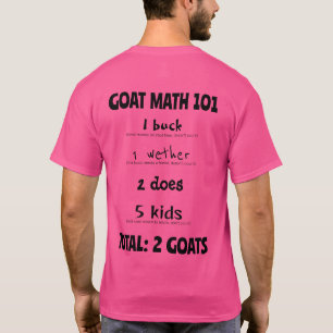 Camiseta Matemática dos Caprinos 101