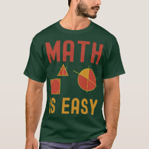 Camiseta matemática é geometria fácil