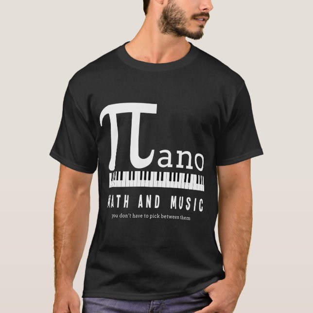 Camiseta Matemática e Música Inspiradas (Frente)