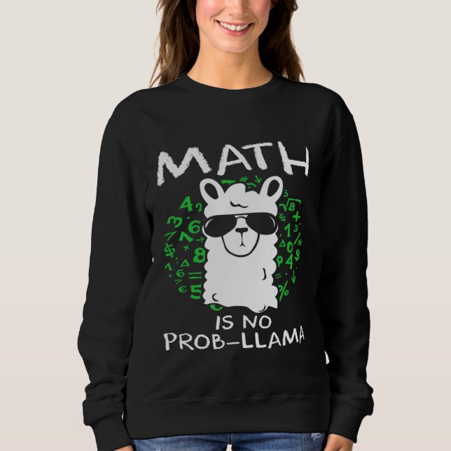 Camiseta Matemática é Prob Llama Professores e Estudantes (Frente)