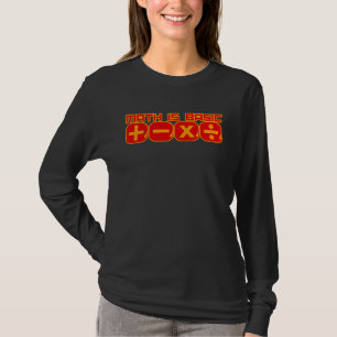 Camiseta Matemática é Professora Básica de Ciência da Matem