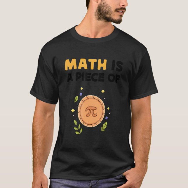 Camiseta Matemática É Um Pedaço De Feliz Professor De Matem (Frente)