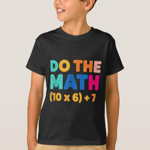 Camiseta Matemática Faça a Conta Design de Equação Colorida