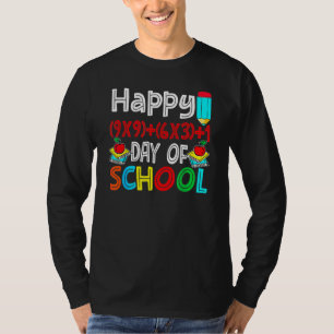 Camiseta Matemática Feliz 100 Dias De Professora Do 100.º D