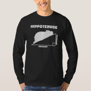 Camiseta Matemática Hippotenuse Hippo