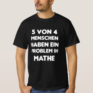 Camiseta Matemática Humana Engraçado Problema Matemático En
