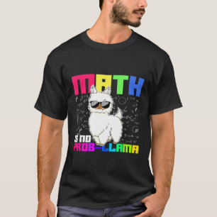 Camiseta Matemática, matemática, Alpaca Llama, animal bonit