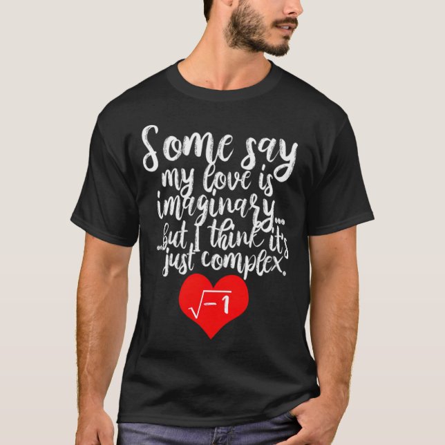 Camiseta Matemática Matemática Número Imaginário de Complex (Frente)