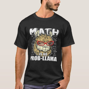Camiseta Matemática não é prob llama de volta à escola lama
