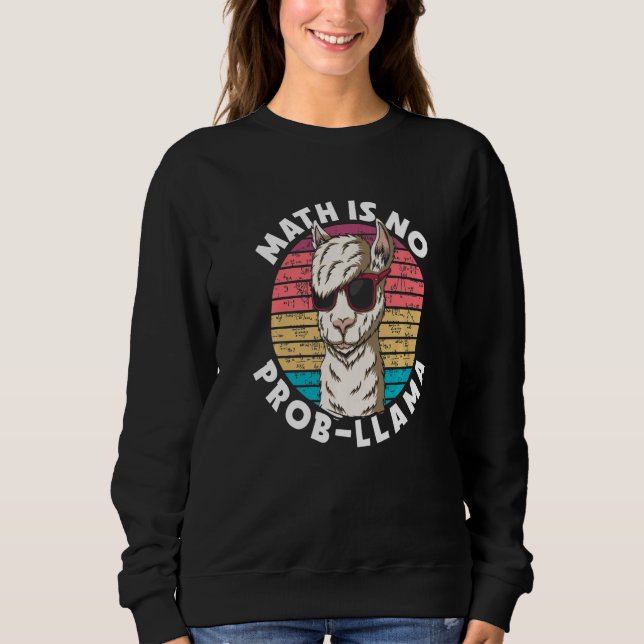 Camiseta Matemática não é Prob Llama Instrutor de Educação  (Frente)