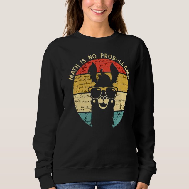 Camiseta Matemática Não É Prob Llama Math Llama Math Profes (Frente)
