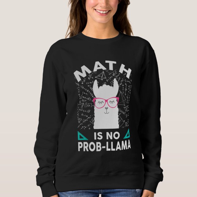 Camiseta Matemática Não É Prob Llama Math Llama Professora  (Frente)