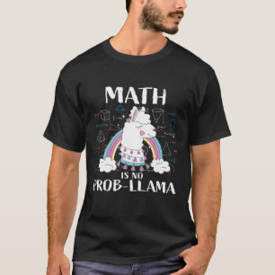 Camiseta Matemática Não É Prob-Llama Professor de Matemát