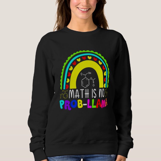 Camiseta Matemática Não É Prob Llama Rainbow (Frente)