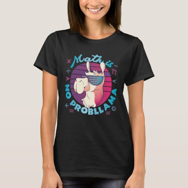 Camiseta Matemática Não É ProbLlama (Frente)