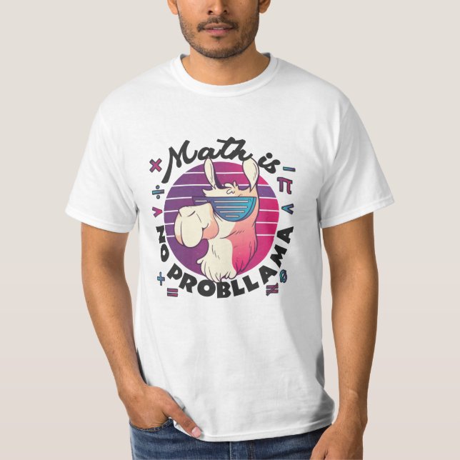 Camiseta Matemática Não É ProbLlama (Frente)